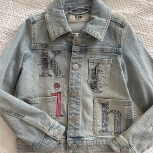 Kith Kids Unisex Denim Jacket size 3